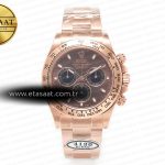 Rolex Daytona 116505 RG Clean Kahve Çizgi Kadran A4130 Eta Saat - Görsel 3 - 1:1 Süper Klon Saat