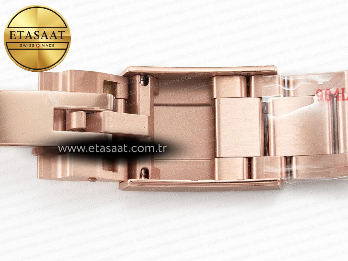 Rolex Daytona 116505 RG Clean 1:1 Best Edition Brown Stick Dial on RG Bracelet A4130 - Görsel 32