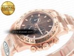 Rolex Daytona 116505 RG Clean 1:1 Best Edition Brown Stick Dial on RG Bracelet A4130 - Görsel 6