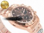 Rolex Daytona 116505 RG Clean 1:1 Best Edition Brown Stick Dial on RG Bracelet A4130 - Görsel 7
