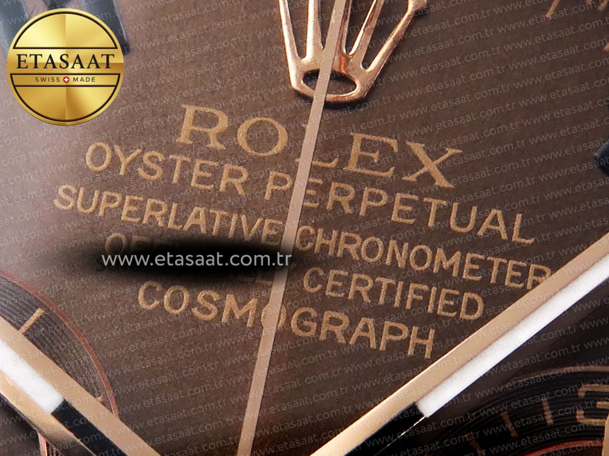 Rolex Daytona 116505 Chocolate Dial on RG A7750 - Görsel 10