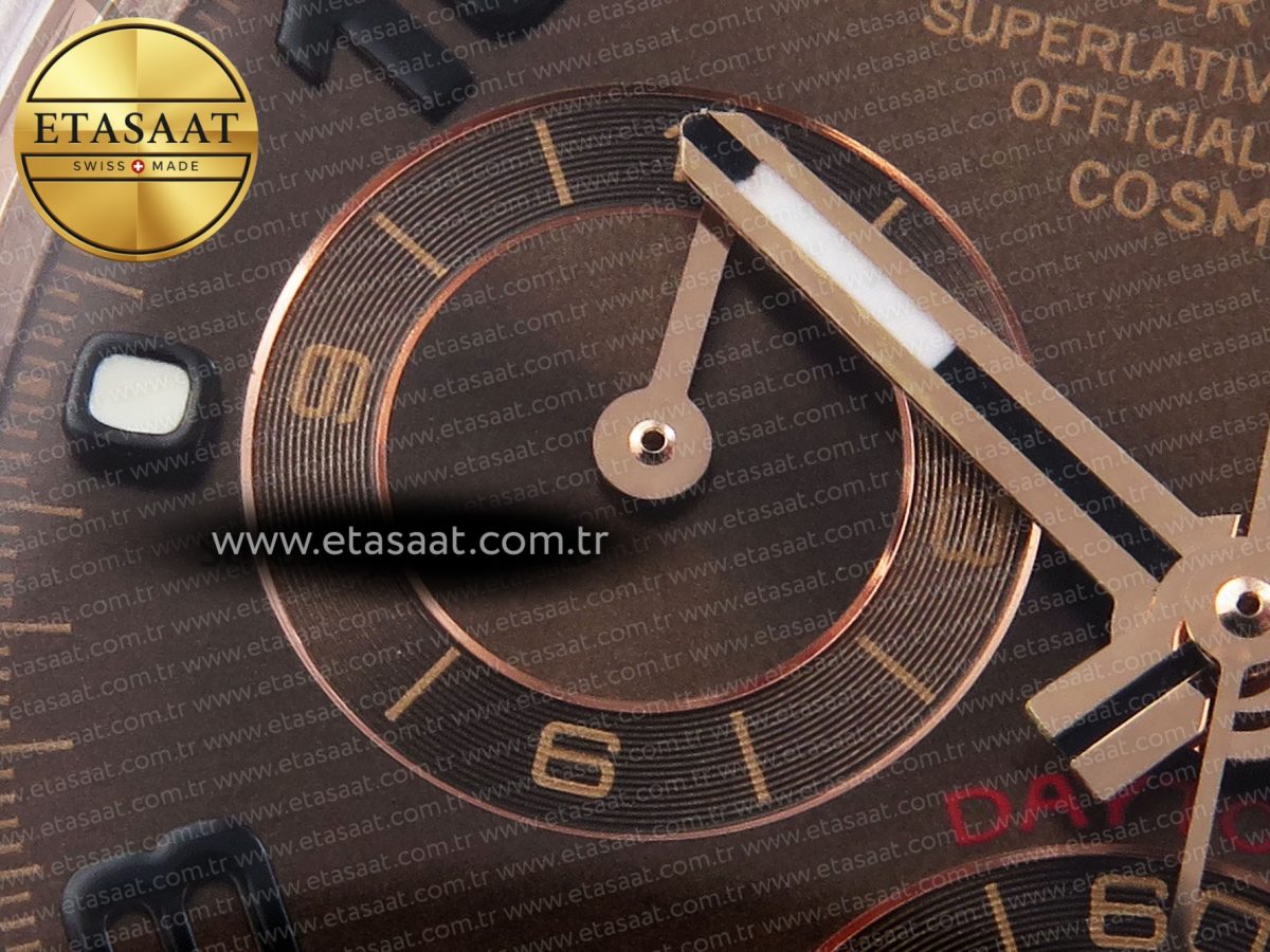 Rolex Daytona 116505 Chocolate Dial on RG A7750 - Görsel 13
