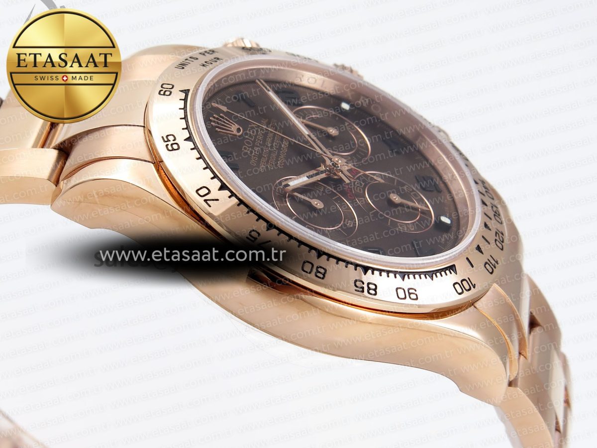Rolex Daytona 116505 Chocolate Dial on RG A7750 - Görsel 9