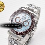 Rolex Daytona 116506 Clean 1:1 Best Edition Ice Blue Dial Arabic Markers on SS Bracelet SA4130 V2