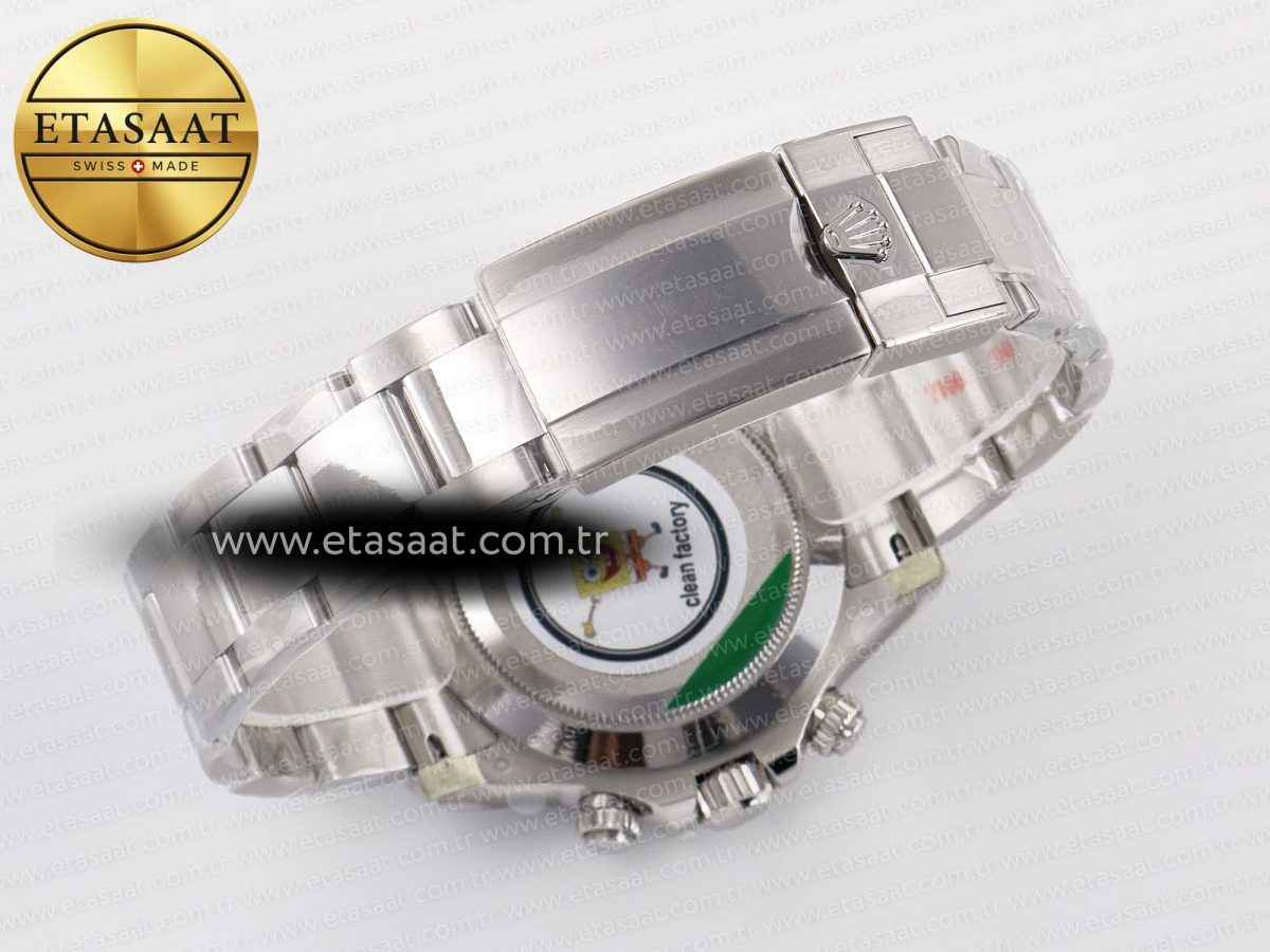 Rolex Daytona 116506 Clean 1:1 Best Edition Ice Blue Dial Arabic Markers on SS Bracelet SA4130 V2 - Görsel 17