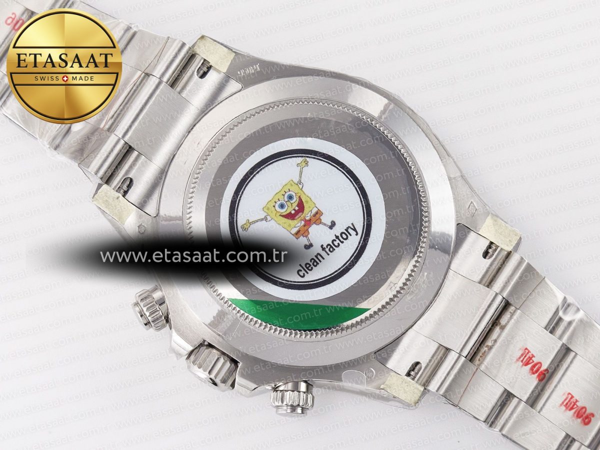 Rolex Daytona 116506 Clean 1:1 Best Edition Ice Blue Dial Arabic Markers on SS Bracelet SA4130 V2 - Görsel 18