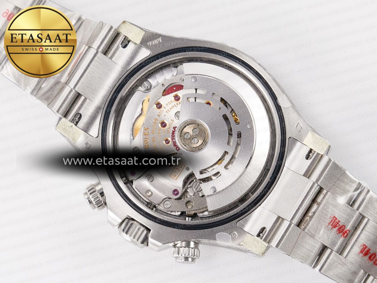Rolex Daytona 116506 Clean 1:1 Best Edition Ice Blue Dial Arabic Markers on SS Bracelet SA4130 V2 - Görsel 20