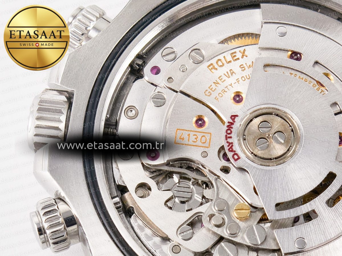 Rolex Daytona 116506 Clean 1:1 Best Edition Ice Blue Dial Arabic Markers on SS Bracelet SA4130 V2 - Görsel 21