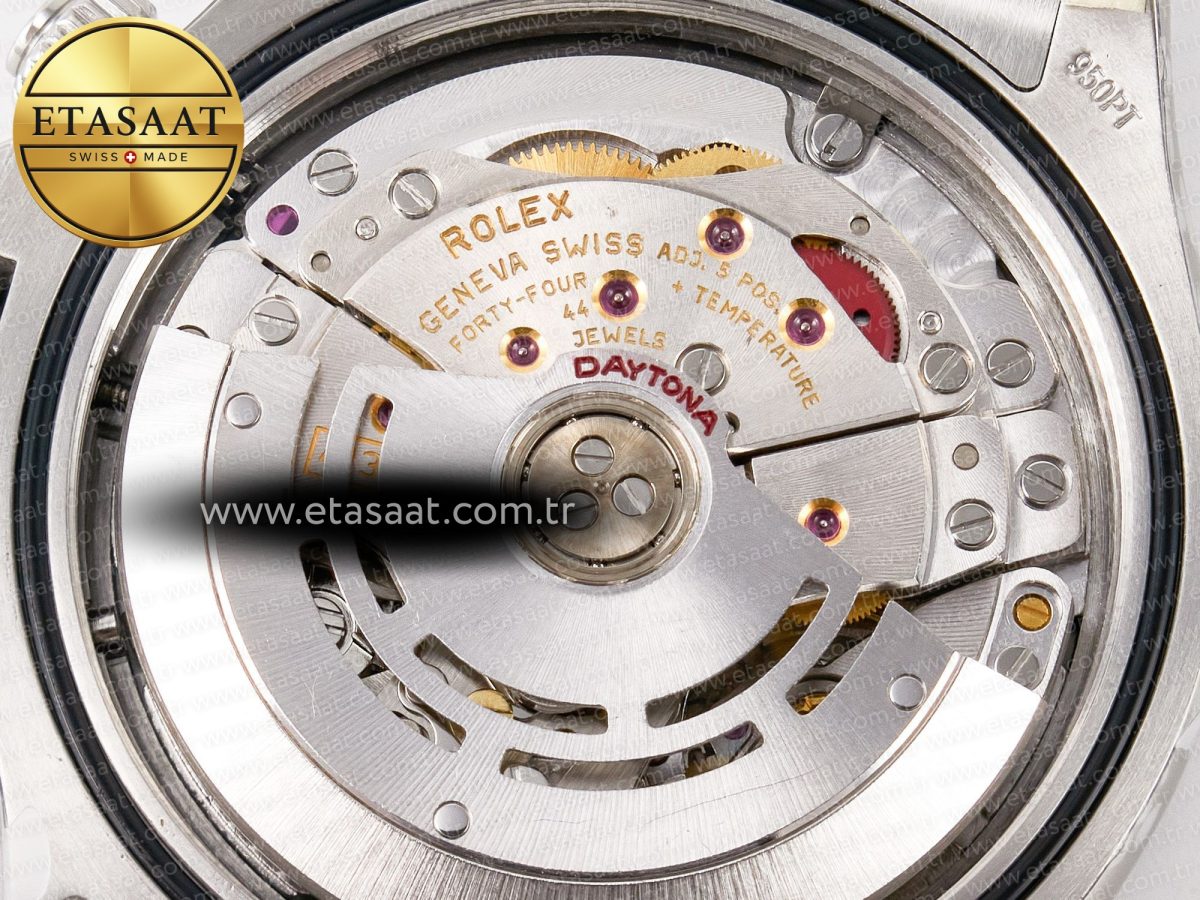 Rolex Daytona 116506 Clean 1:1 Best Edition Ice Blue Dial Arabic Markers on SS Bracelet SA4130 V2 - Görsel 22