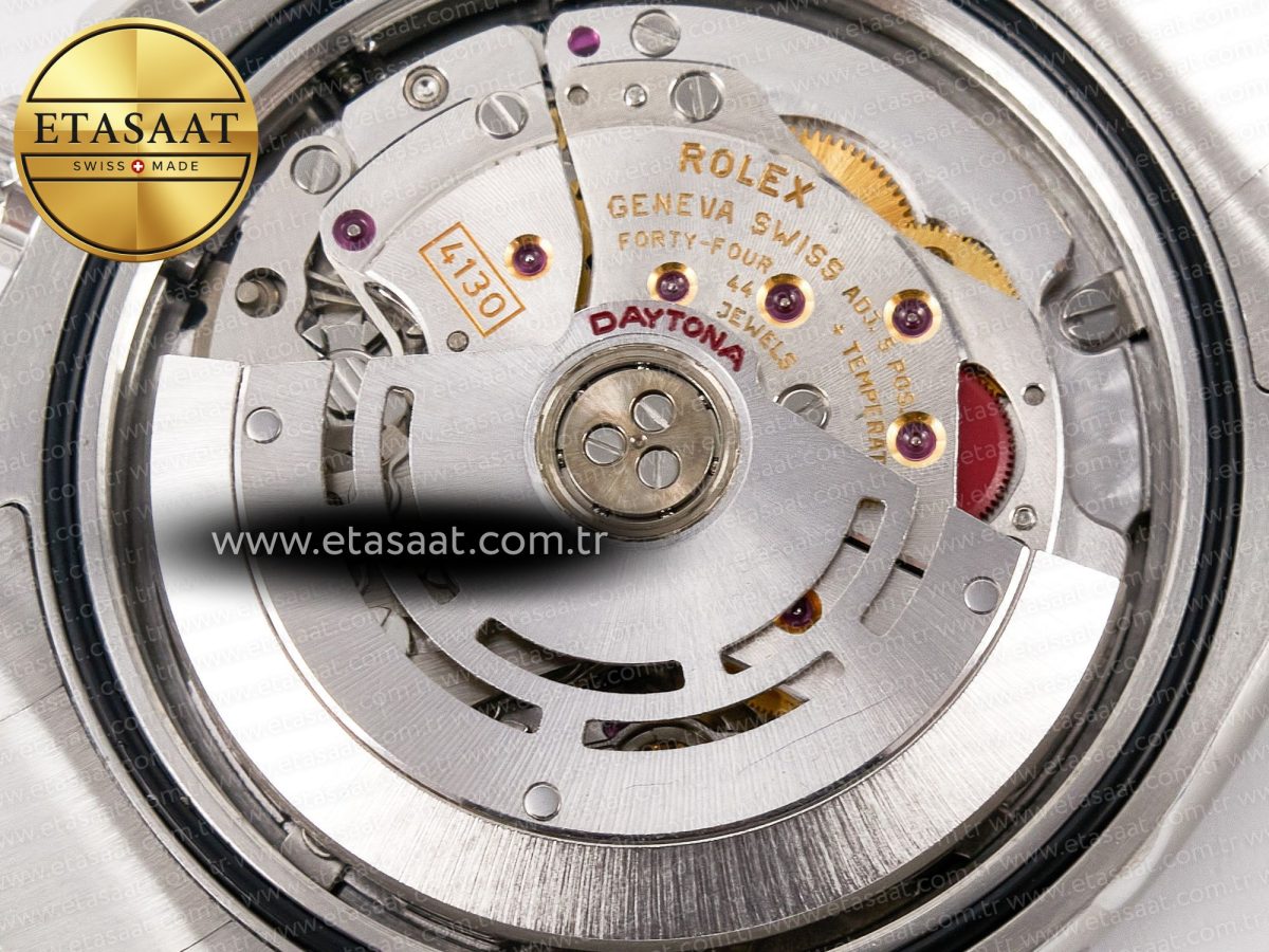 Rolex Daytona 116506 Clean 1:1 Best Edition Ice Blue Dial Arabic Markers on SS Bracelet SA4130 V2 - Görsel 23