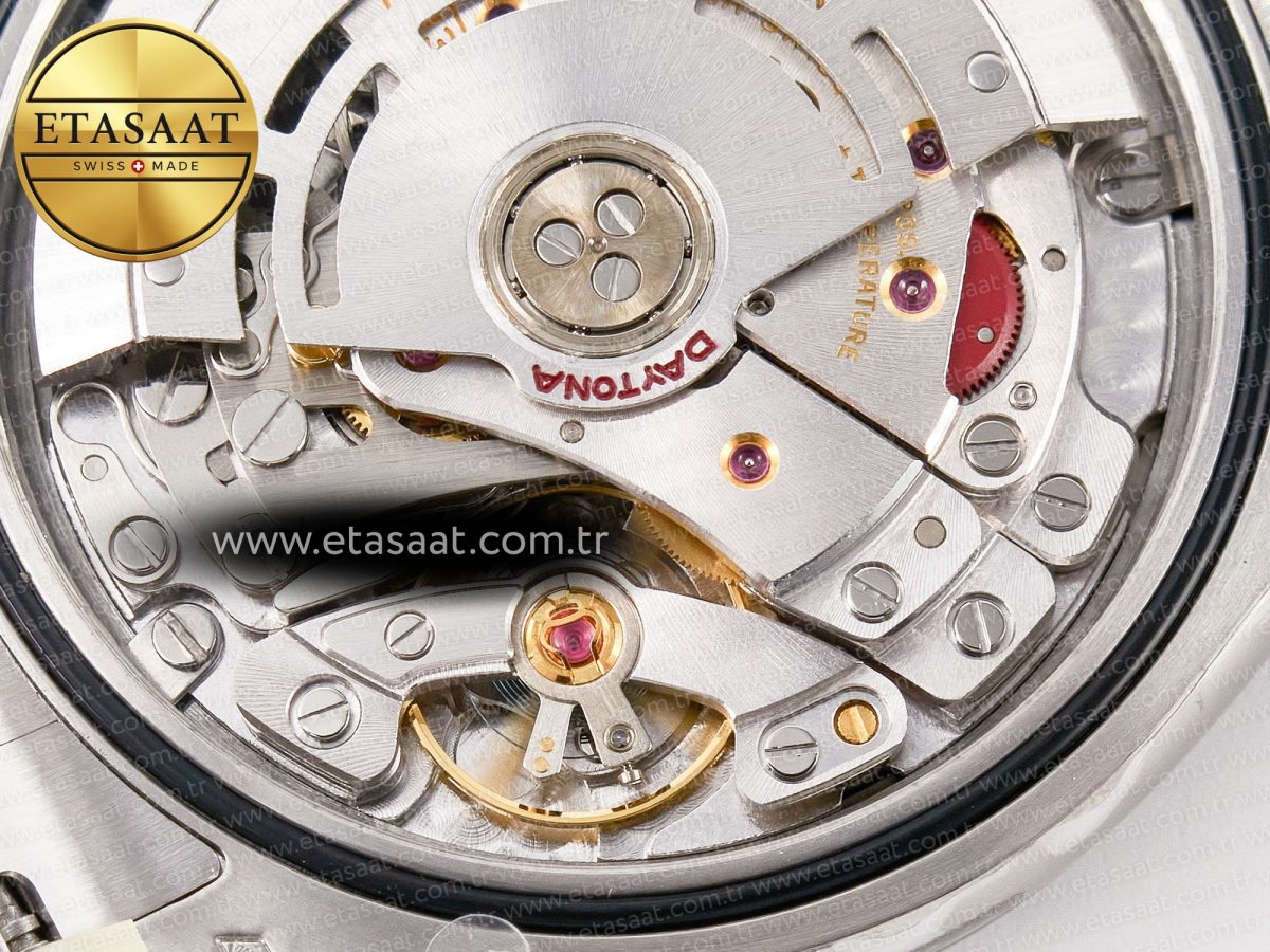 Rolex Daytona 116506 Clean 1:1 Best Edition Ice Blue Dial Arabic Markers on SS Bracelet SA4130 V2 - Görsel 24