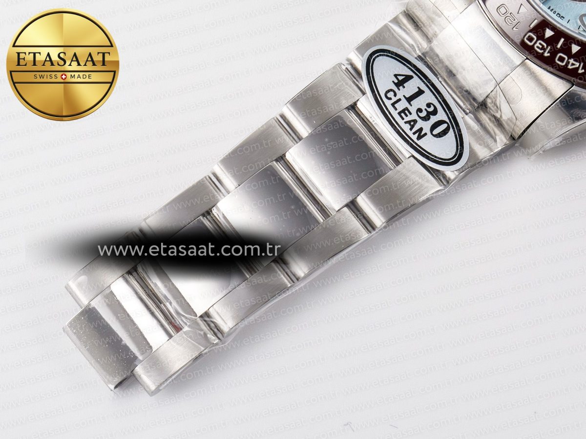 Rolex Daytona 116506 Clean 1:1 Best Edition Ice Blue Dial Arabic Markers on SS Bracelet SA4130 V2 - Görsel 26