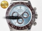 Rolex Daytona 116506 Clean 1:1 Best Edition Ice Blue Dial Arabic Markers on SS Bracelet SA4130 V2 - Görsel 4