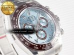 Rolex Daytona 116506 Clean 1:1 Best Edition Ice Blue Dial Arabic Markers on SS Bracelet SA4130 V2 - Görsel 5