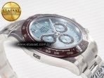 Rolex Daytona 116506 Clean 1:1 Best Edition Ice Blue Dial Arabic Markers on SS Bracelet SA4130 V2 - Görsel 7