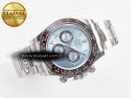 Rolex Daytona 116506 Clean 1:1 Best Edition Ice Blue Dial Arabic Markers on SS Bracelet SA4130 V2 - Görsel 8