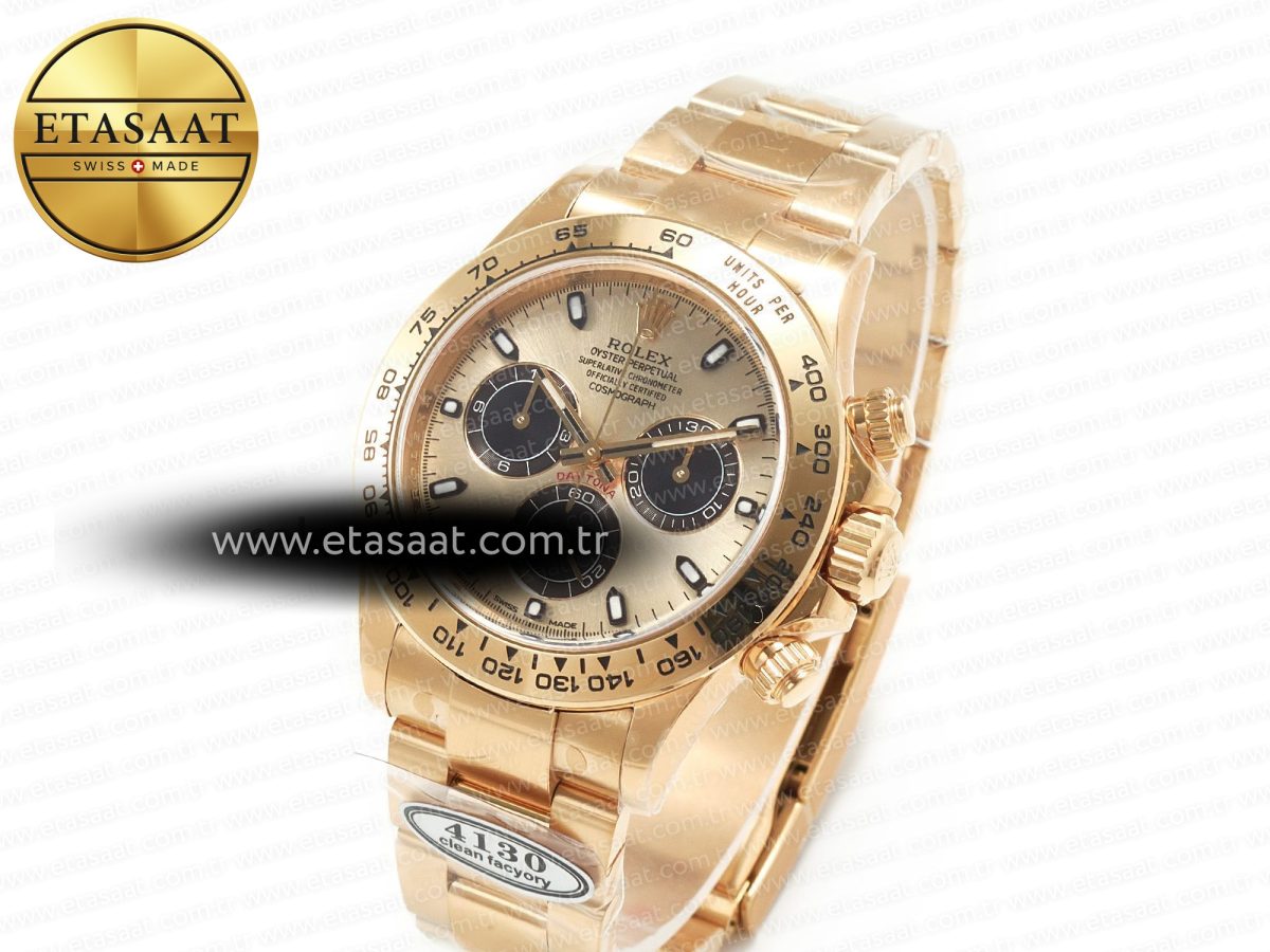 Rolex Daytona 116508 Clean Best Edition 904L Steel YG/Black Dial on YG Bracelet SA4130 - Görsel 2