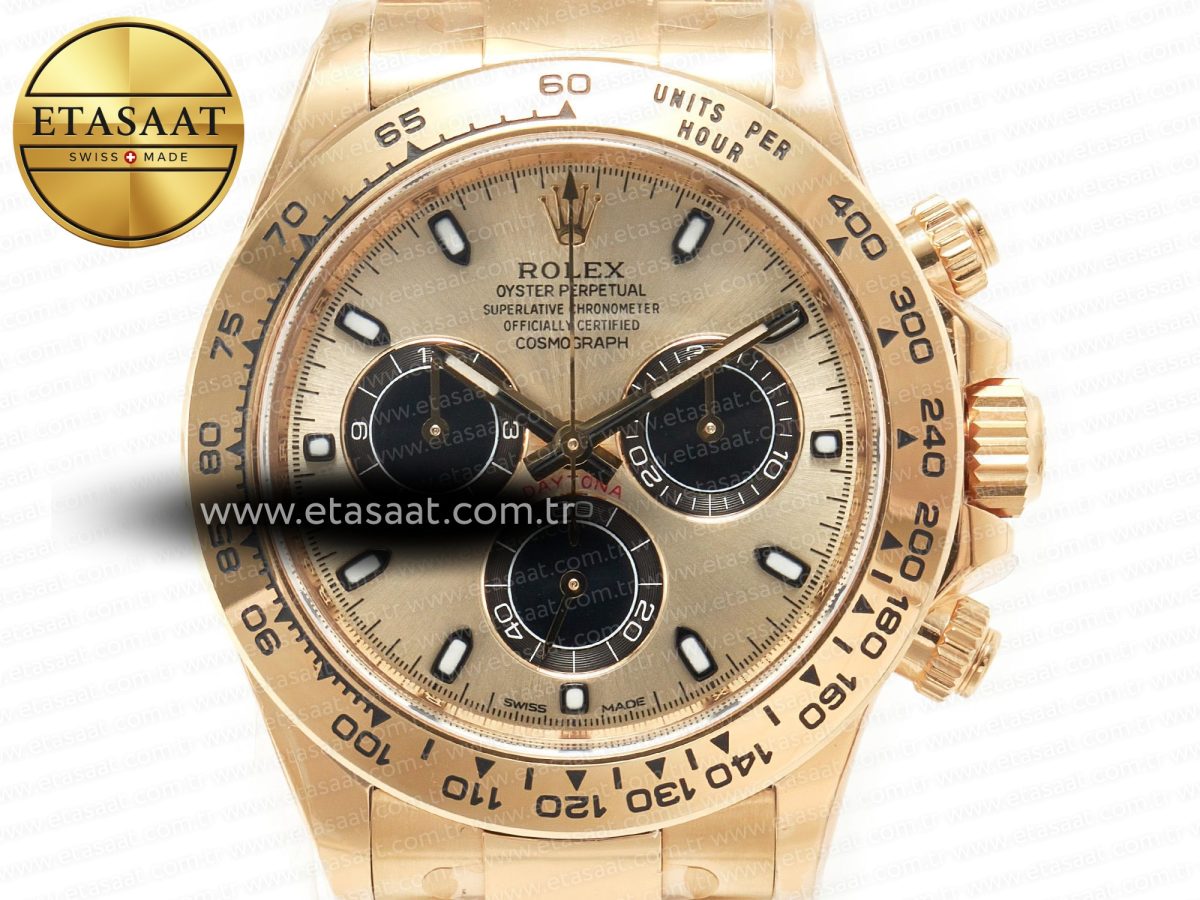 Rolex Daytona 116508 Clean Best Edition 904L Steel YG/Black Dial on YG Bracelet SA4130 - Görsel 4