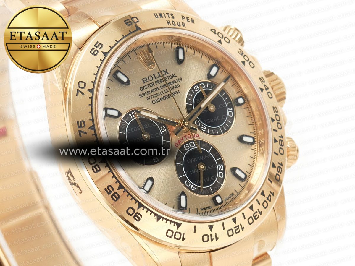 Rolex Daytona 116508 Clean Best Edition 904L Steel YG/Black Dial on YG Bracelet SA4130 - Görsel 5