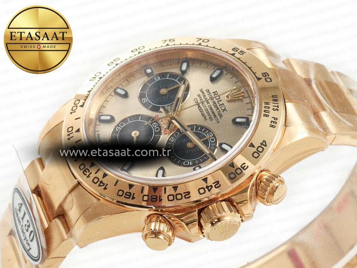 Rolex Daytona 116508 Clean Best Edition 904L Steel YG/Black Dial on YG Bracelet SA4130 - Görsel 6