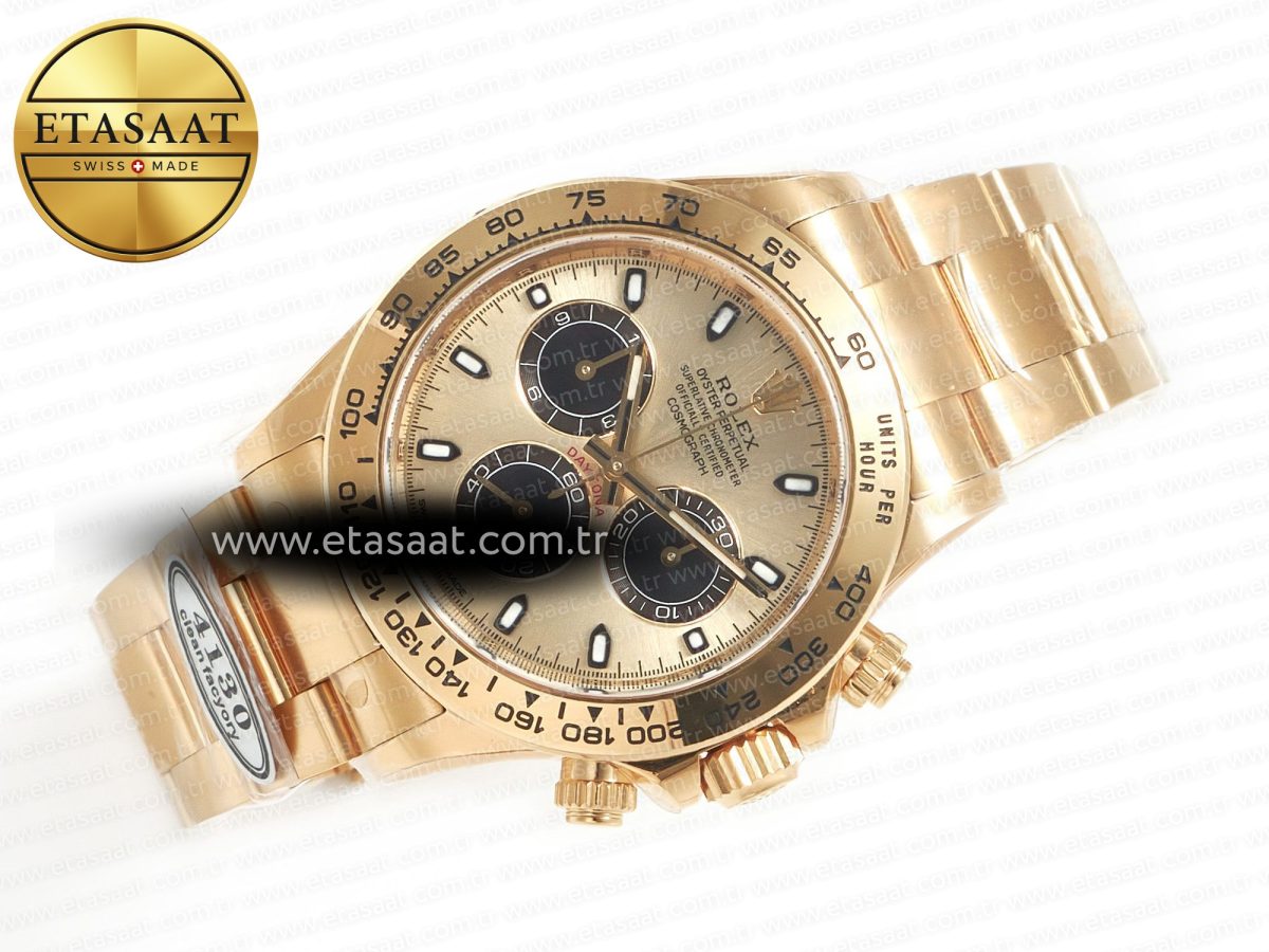 Rolex Daytona 116508 Clean Best Edition 904L Steel YG/Black Dial on YG Bracelet SA4130 - Görsel 8