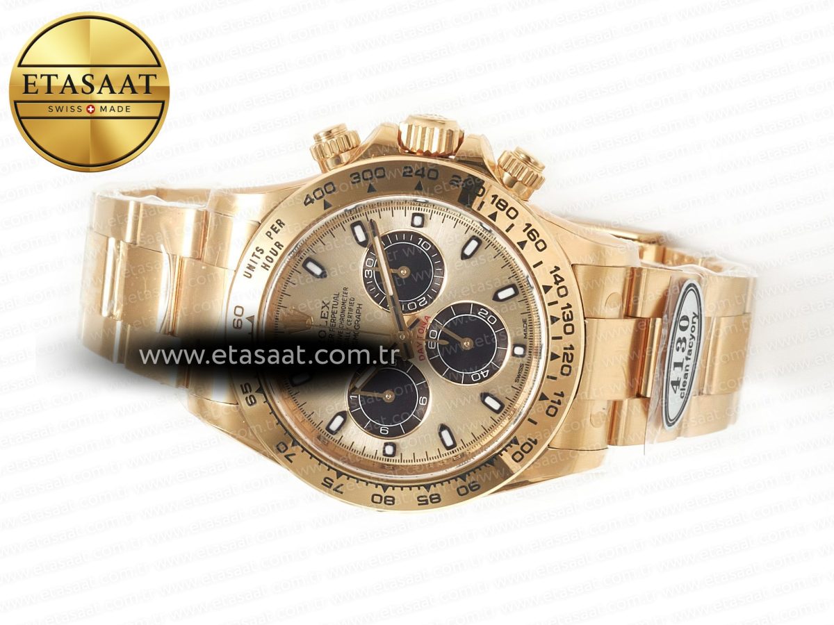 Rolex Daytona 116508 Clean Best Edition 904L Steel YG/Black Dial on YG Bracelet SA4130 - Görsel 9