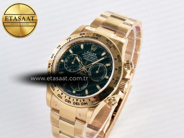Rolex Daytona 116508 VSF 1:1 Best Edition Green Dial Steel 904L on YG Bracelet DD4130