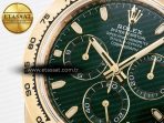 Rolex Daytona 116508 VSF 1:1 Best Edition Green Dial Steel 904L on YG Bracelet DD4130 - Görsel 10