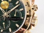 Rolex Daytona 116508 VSF 1:1 Best Edition Green Dial Steel 904L on YG Bracelet DD4130 - Görsel 12