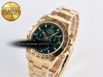 Rolex Daytona 116508 VSF 1:1 Best Edition Green Dial Steel 904L on YG Bracelet DD4130 - Görsel 2