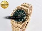 Rolex Daytona 116508 VSF 1:1 Best Edition Green Dial Steel 904L on YG Bracelet DD4130 - Görsel 2