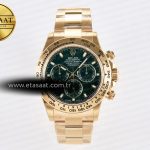 Rolex Daytona 116508 VSF Yeşil Kadran Çelik 904L DD4130 Eta Saat - Görsel 3 - 1:1 Süper Klon Saat