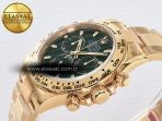 Rolex Daytona 116508 VSF 1:1 Best Edition Green Dial Steel 904L on YG Bracelet DD4130 - Görsel 6