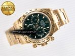 Rolex Daytona 116508 VSF 1:1 Best Edition Green Dial Steel 904L on YG Bracelet DD4130 - Görsel 8