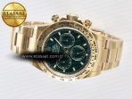 Rolex Daytona 116508 VSF 1:1 Best Edition Green Dial Steel 904L on YG Bracelet DD4130 - Görsel 9