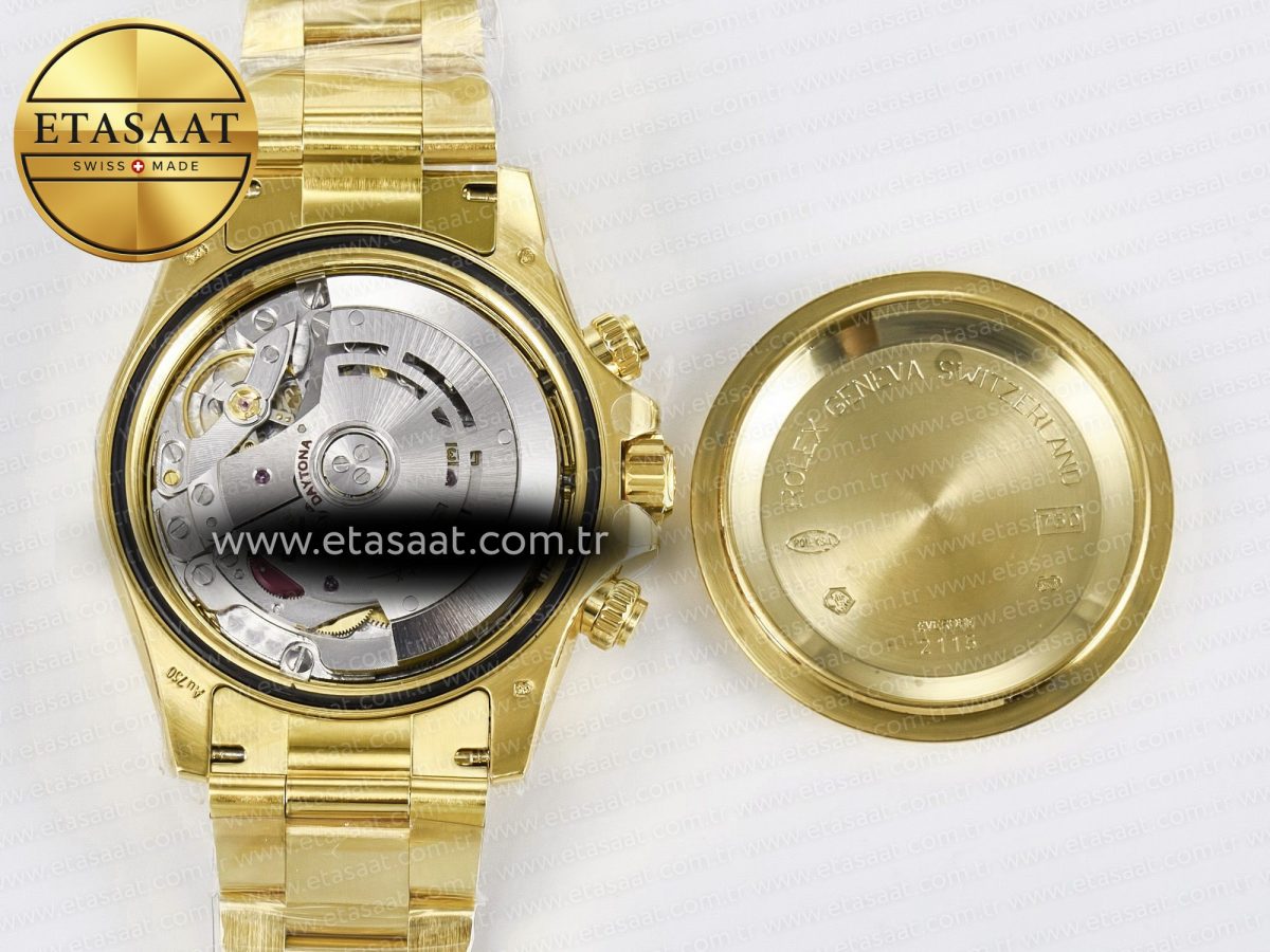 Rolex Daytona 116508 ZF 1:1 Best Edition Green Dial on YG Bracelet SH4130 (Gain Weight) - Görsel 19