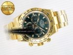 Rolex Daytona 116508 ZF 1:1 Best Edition Green Dial on YG Bracelet SH4130 (Gain Weight) - Görsel 8