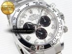 Rolex Daytona 116509  WHITE DIAL ARABIC MARKERS ON SS SA4130 - Görsel 5