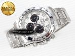 Rolex Daytona 116509  WHITE DIAL ARABIC MARKERS ON SS SA4130 - Görsel 7