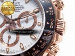Rolex Daytona 116515 Clean 1:1 Best Edition 904L Steel RG White Dial on Oysterflex Strap SA4130 - Görsel 12