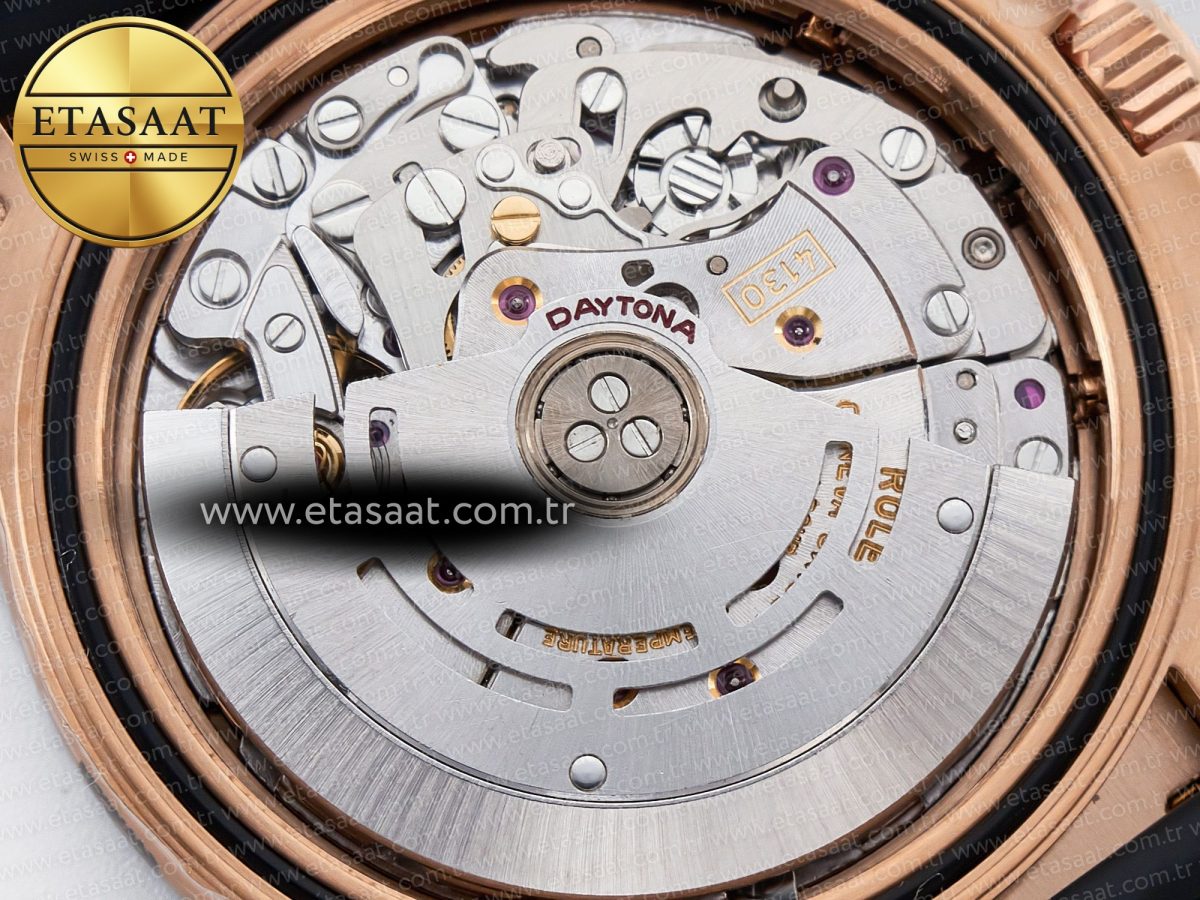 Rolex Daytona 116515 Clean 1:1 Best Edition 904L Steel RG White Dial on Oysterflex Strap SA4130 - Görsel 21