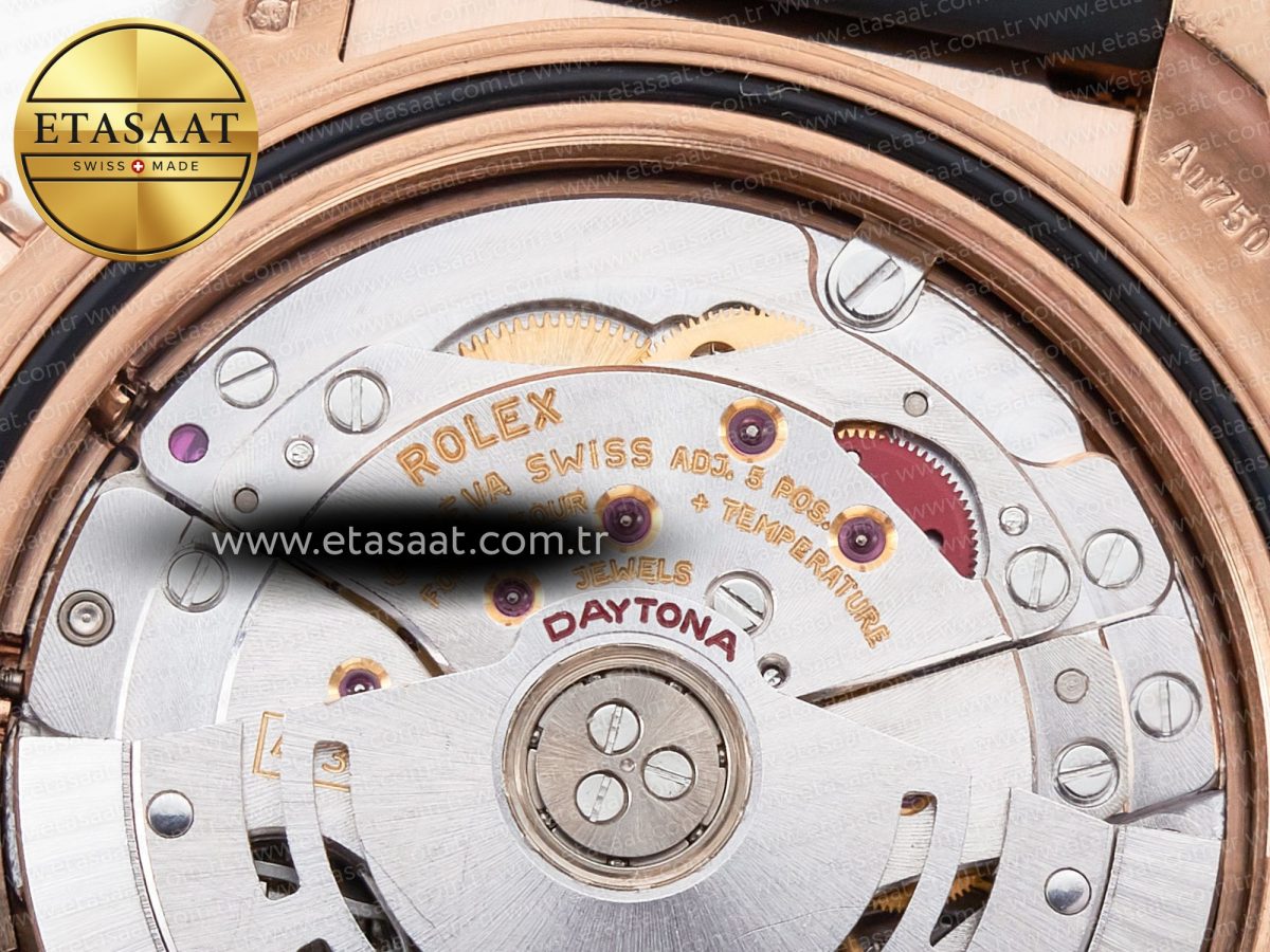 Rolex Daytona 116515 Clean 1:1 Best Edition 904L Steel RG White Dial on Oysterflex Strap SA4130 - Görsel 23