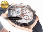 Rolex Daytona 116515 Clean 1:1 Best Edition 904L Steel RG White Dial on Oysterflex Strap SA4130 - Görsel 7