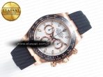 Rolex Daytona 116515 Clean 1:1 Best Edition 904L Steel RG White Dial on Oysterflex Strap SA4130 - Görsel 8