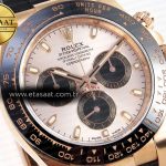 Rolex Daytona 116515 Gümüş Kadran RG İndeks SA4130 Eta Saat - Görsel 3 - 1:1 Süper Klon Saat