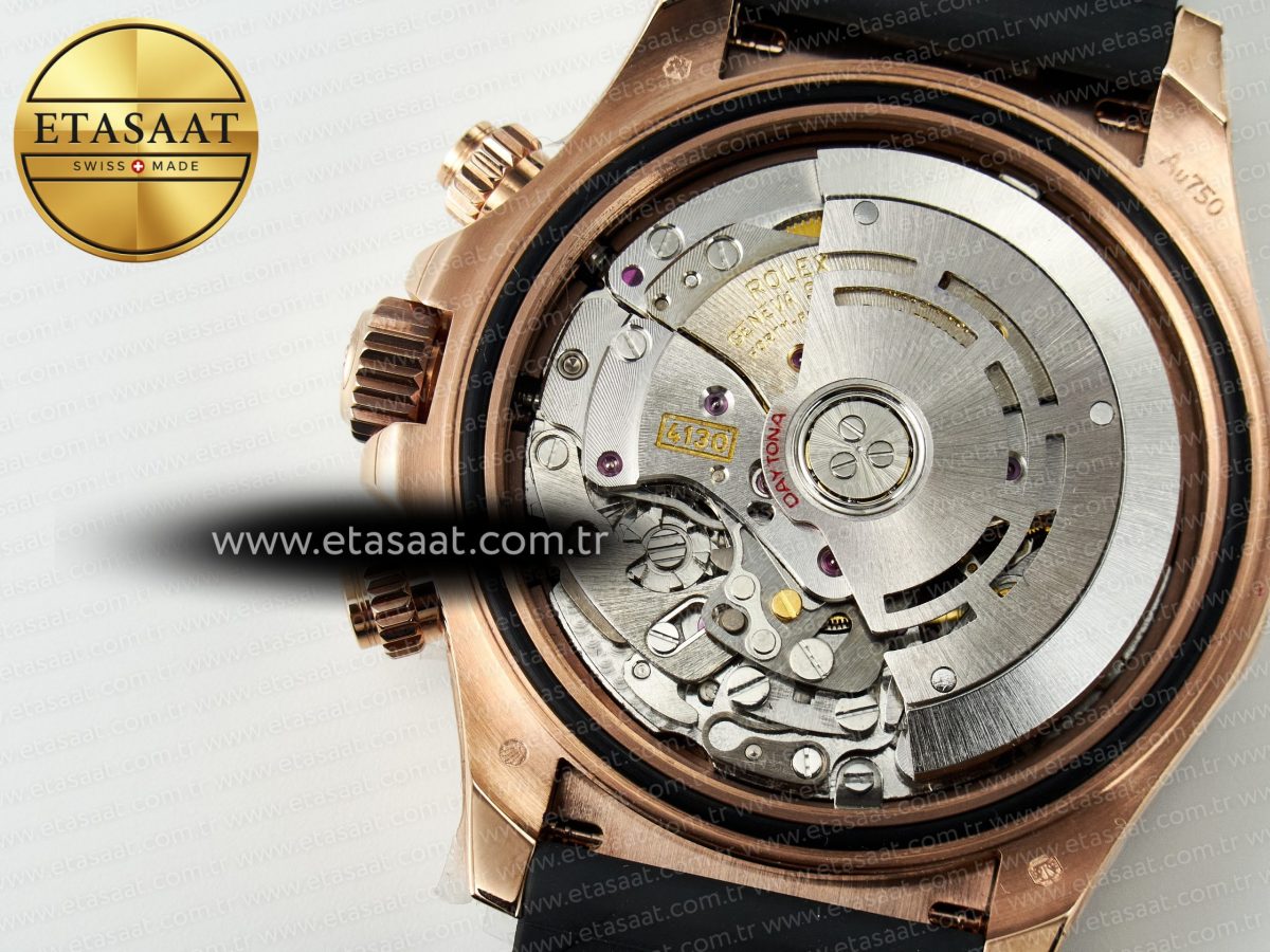 Rolex Daytona 116515 QF 1:1 Best Edition Brown/Black Dial on Oysterflex Strap SH4130 V11（Gain Weight） - Görsel 21