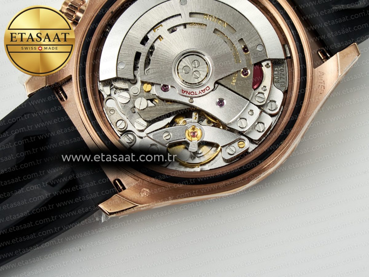 Rolex Daytona 116515 QF 1:1 Best Edition Brown/Black Dial on Oysterflex Strap SH4130 V11（Gain Weight） - Görsel 22