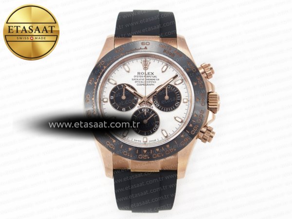 Rolex Daytona 116515 Meteorit Oysterflex Kayış SH4130 Eta Saat - 1:1 Süper Klon Replika Saat
