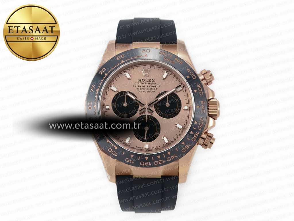 Rolex Daytona 116515 Kadran Oysterflex Kayış SH4130 Eta Saat - Görsel 3 - 1:1 Süper Klon Saat