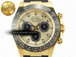 Rolex Daytona 116518 APS 1:1 Best Edition 904L SS Case YG Dial on Oysterflex Strap SH4130 (Gain Weight) - Görsel 4